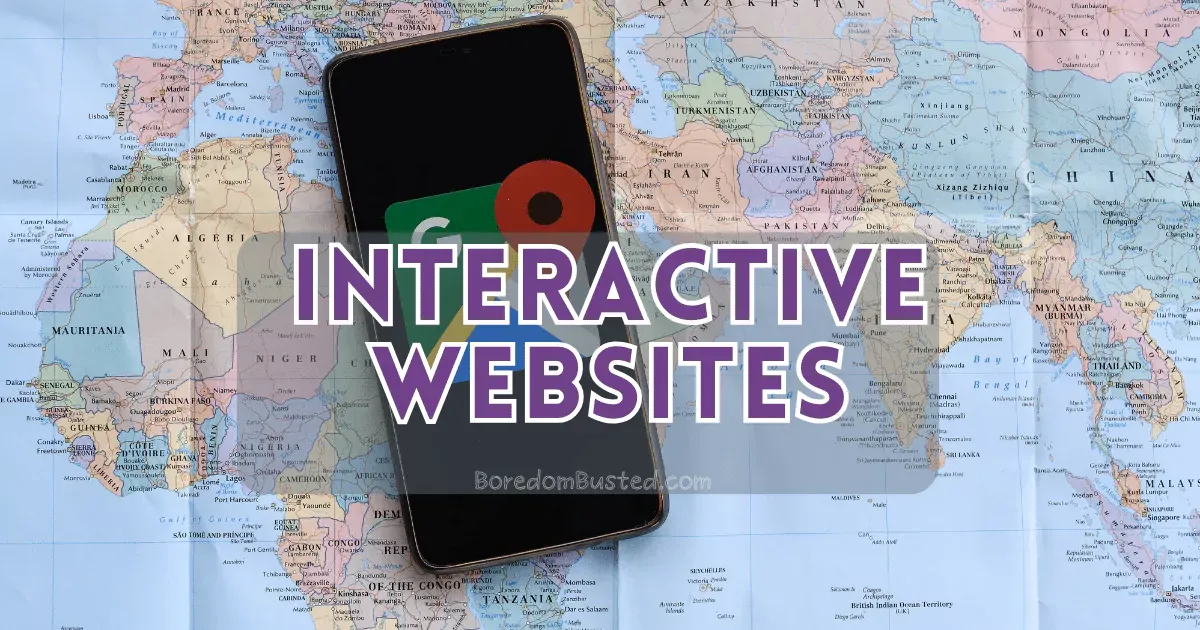 A smartphone with interactive websites to cure boredom "Interactive Websites"